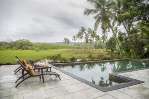Riverside villa